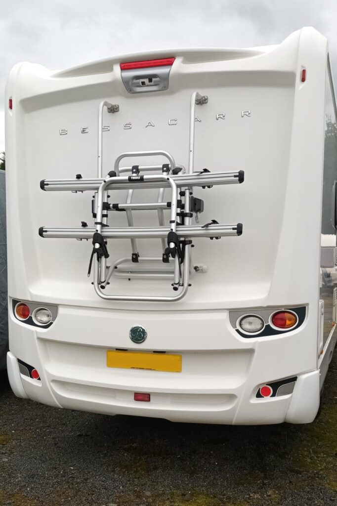 Rear mounted bike rack