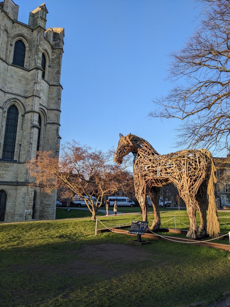 Canterbury cathedral horse