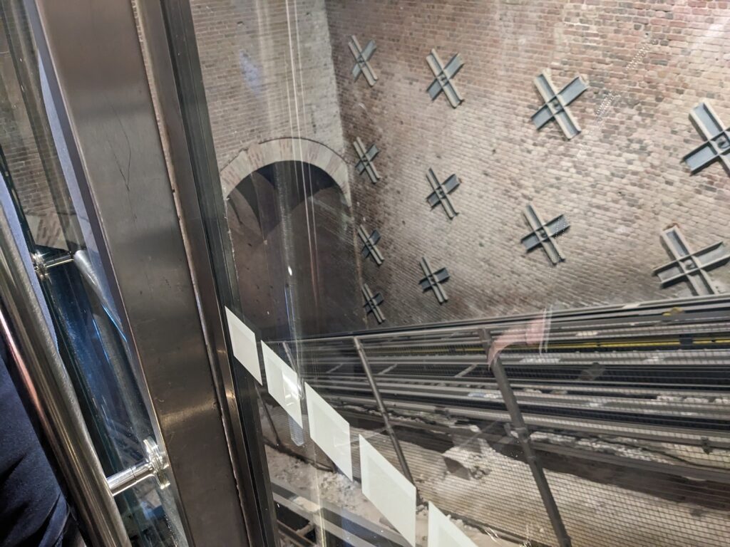 Heading down on the Funicular