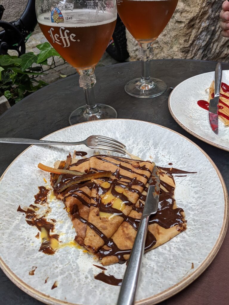 Beer and a Crepe