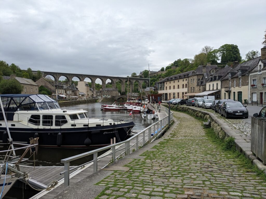 Dinan set on the hill overlooking La Rance
