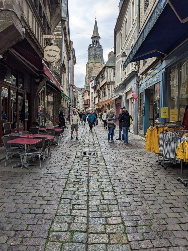 The quaint streets of Dinan