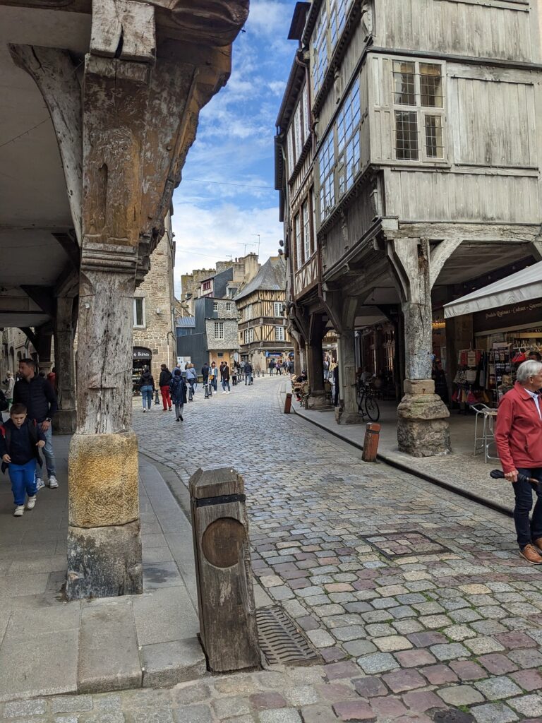 The quaint streets of Dinan
