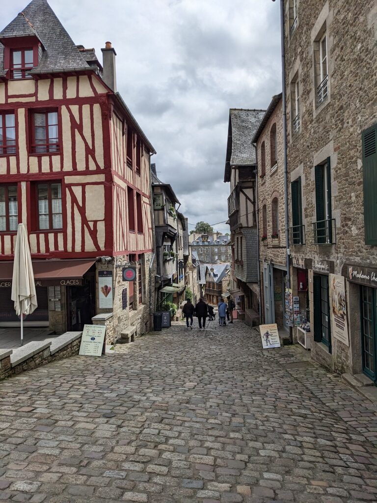 The quaint streets of Dinan