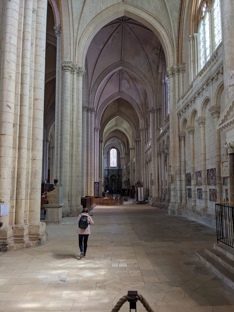 Inside the cathedral of Saint-Pierre de Poiters