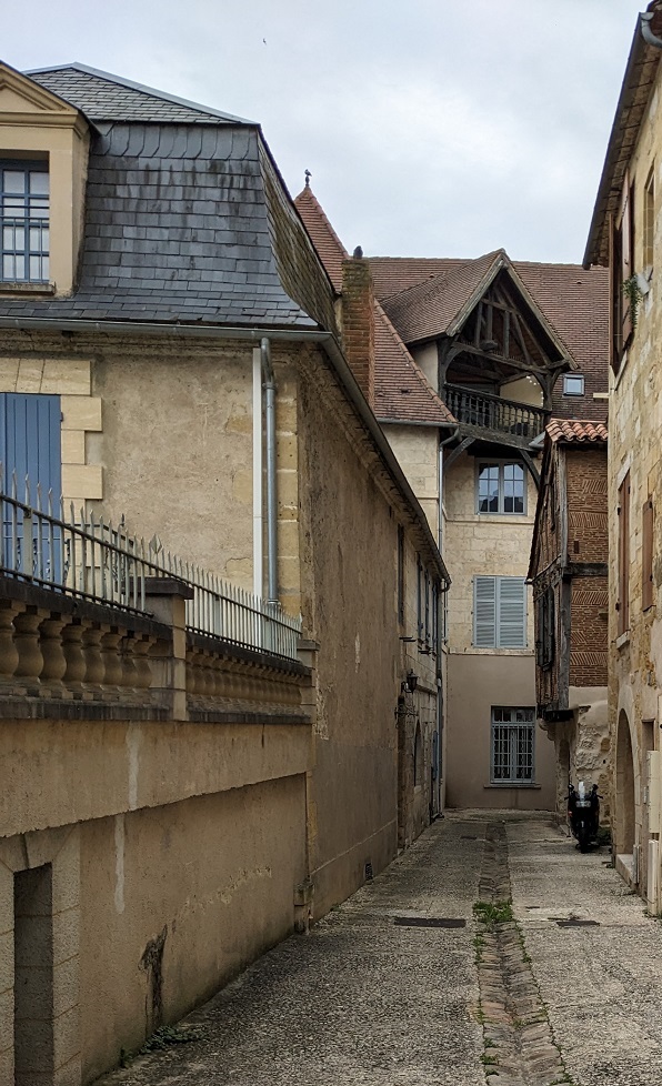 Old town streets of Bergerac