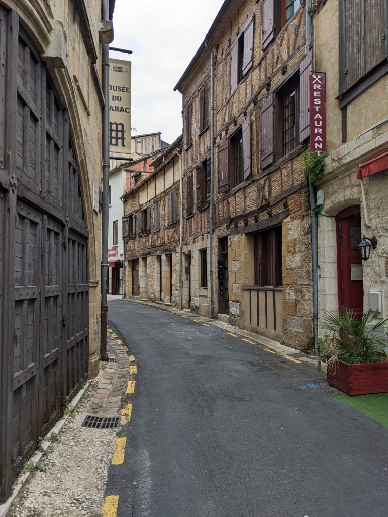 Old town streets of Bergerac