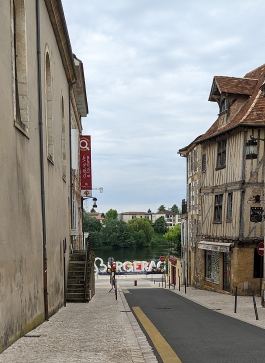 Old town streets of Bergerac