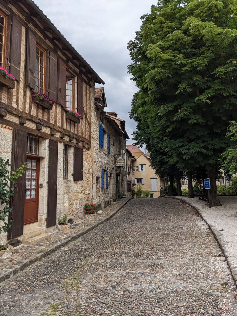 Old town streets of Bergerac