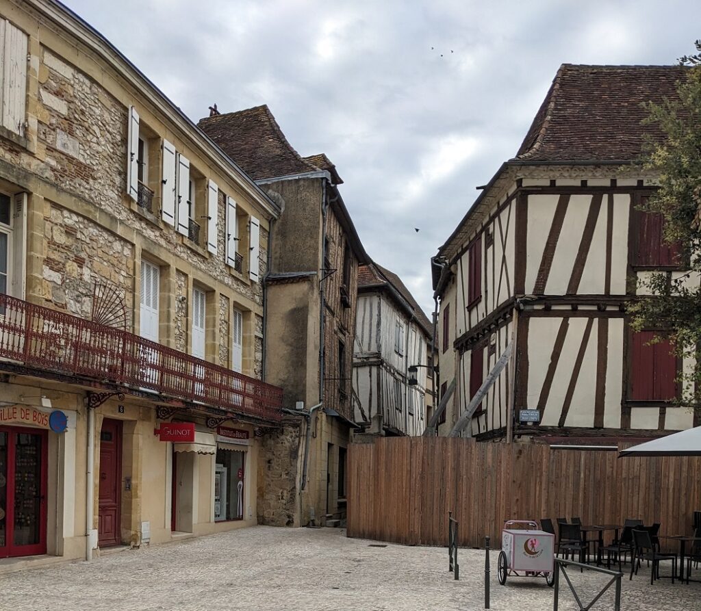 Old town streets of Bergerac