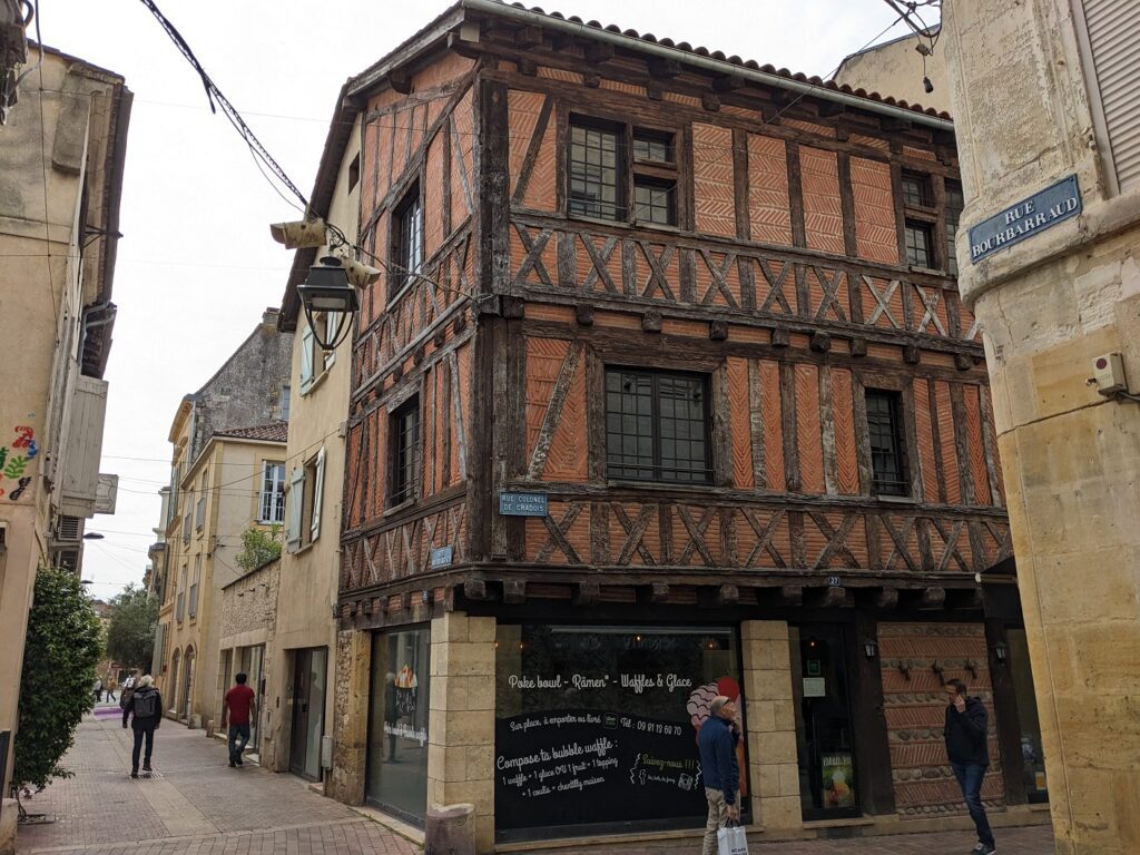 Old town streets of Bergerac