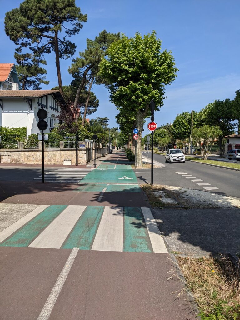 the route to Arcachon