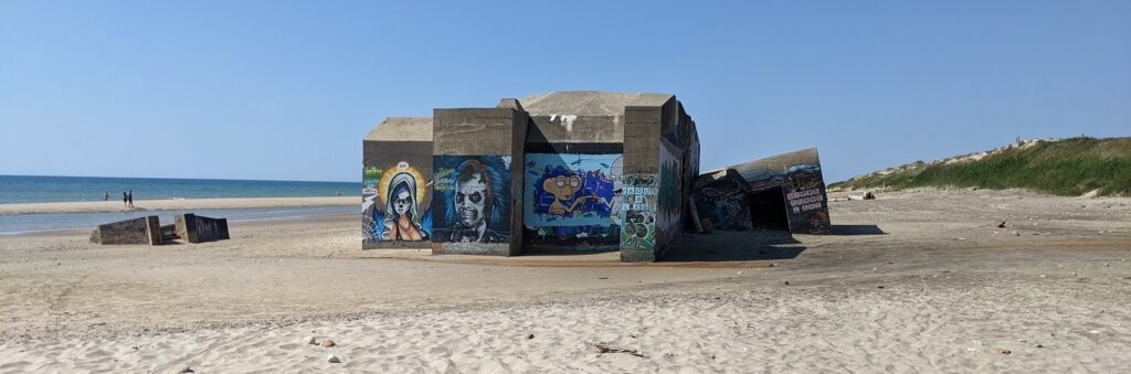 Nazi gun emplacement Montalivet beach