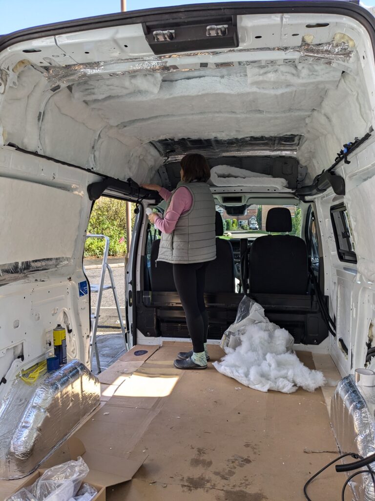 Adding the fluffy stuff